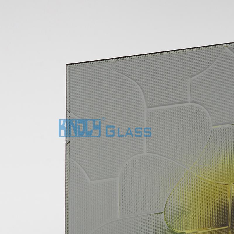 Grey Puzzle Patterned Glass